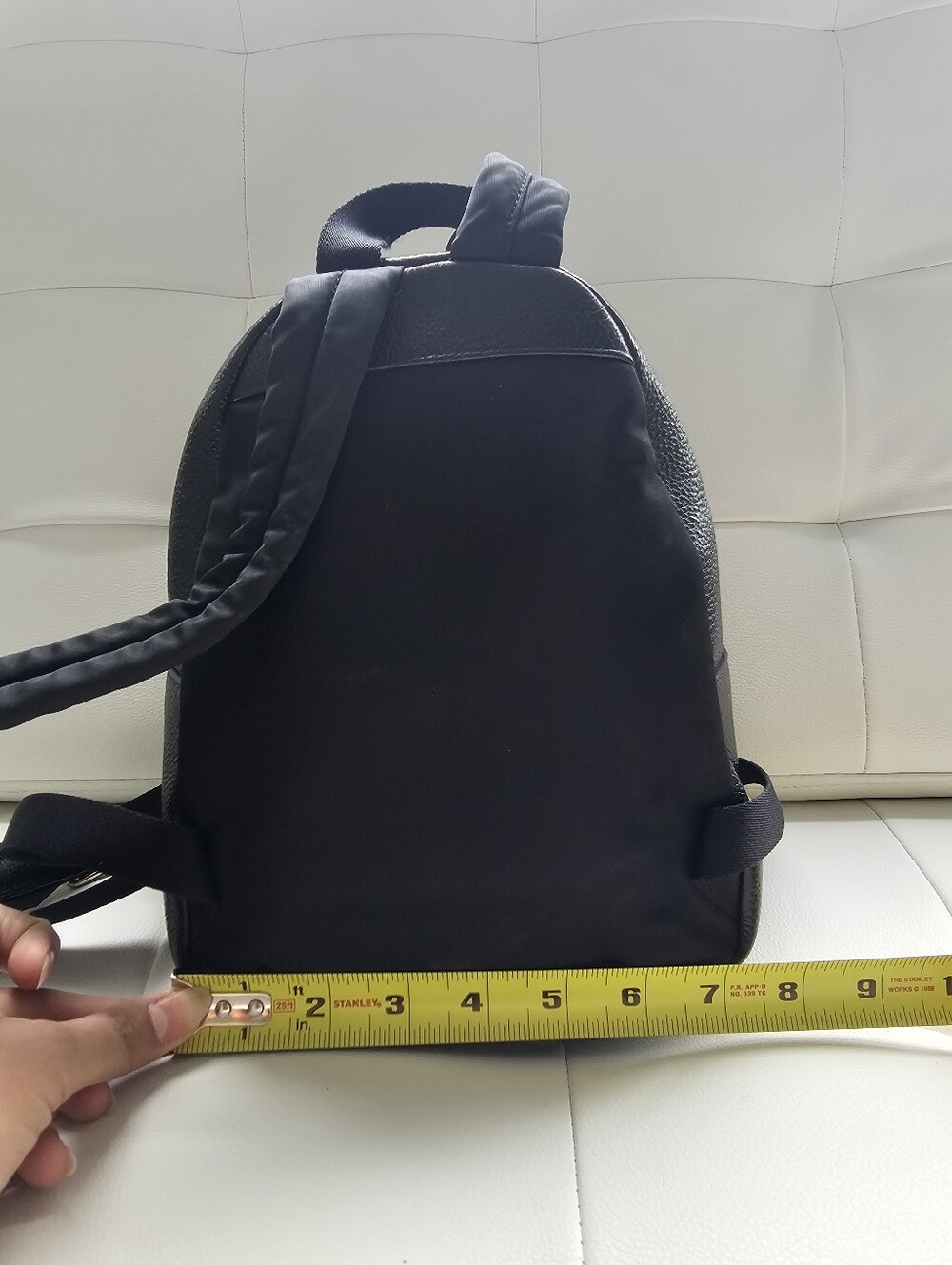 Authentic COACH Black Pebbled Leather Mini Backpack - Gold Hardware - Picture 14 of 15